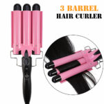 Triple Curling Iron - 3 Barrel Hair Curler for Big Waves - Hair Waver Styling Tools - Hair Curling Wand for Hair