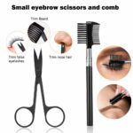 5/8PCS Eyebrow Trimmer Eyebrow Razor Kit Eyebrow Scissors Eyebrow Comb Razor for Face Tweezers Eyelash Eyelash Brush - Image 2