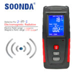 2-in-1 Radiation Detector Tester Electric Magnetic Field Radiation Rechargeable EMF Meter With Automatic Alarm Real-time Measure
