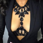 Dvacaman Korean Handmade Simulated Pearl Statement Necklace Women  New Fashion Sex Body Chain Charm Necklace Jewelry Female - 30