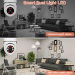 1/2/4 Pcs E27 Bulb Camera 5G wifi Surveillance Cam Night Vision Full Color Automatic Human Tracking Video Security Monitor - Image 2