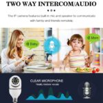 1/2/4 Pcs E27 Bulb Camera 5G wifi Surveillance Cam Night Vision Full Color Automatic Human Tracking Video Security Monitor - Image 4