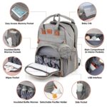 Extra Large 3-In-1 Convertible Diaper Bag Backpack and Foldable Baby Bed - Waterproof Travel Bag with USB Charger with 3 Changing Bed Types - Image 3