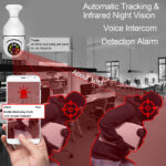 5MP E27 Bulb IP WiFi Camera Indoor Video Surveillance Camera Security protection baby Monitor Full Color Night Vision Cam mini - Image 2