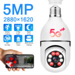 5MP E27 Bulb IP WiFi Camera Indoor Video Surveillance Camera Security protection baby Monitor Full Color Night Vision Cam mini