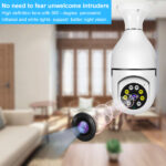 5MP E27 Bulb IP WiFi Camera Indoor Video Surveillance Camera Security protection baby Monitor Full Color Night Vision Cam mini - Image 3