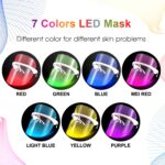 7 Colors LED Facial Beauty Mask Photon Therapy Anti Acne Wrinkle Removal Skin Rejuvenation Face Skin Care Tools - Image 2