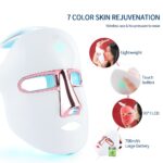 Wireless 7 Colors Face LED Mask Photon Treatment Facal Beauty Mask Skin Rejuvenation Anti Acne Wrinkle Face Skin Care USB Charge - Image 2