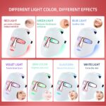 Wireless 7 Colors Face LED Mask Photon Treatment Facal Beauty Mask Skin Rejuvenation Anti Acne Wrinkle Face Skin Care USB Charge - Image 3