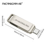 TYPE-C Flash Drive pendrive For iPhone /Plus/X/ipad Usb/Otg 2 in 1 Pen Drive For all iOS External Storage Devices/ cell phone - Image 6