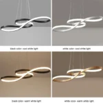 Modern LED Island Pendant Light with Remote and Dimming - Image 4
