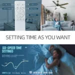 Modern Ceiling Fan with light smart remote control 52 inches large home fan Lamps for room living room kitchen balcony - Image 4
