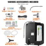 VEVOR pH 2.5-11.2 Alkaline Water Ionizer Machine 6 Water Settings Home Filtration System Up to -850mV ORP 10000 L Per Filter - Image 6