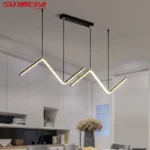 Modern Led Ceiling Chandelier for Table Dining Room Kitchen Bar Pendant Lighting Suspension Design Lusters Luminaires