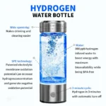 420ml Hydrogen-Rich Water Cup Electric Hydrogen Rich Water Generator Bottle Titanium Quality Filter Portable Antioxidant Lonizer - Image 3
