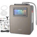 VEVOR pH 2.5-11.2 Alkaline Water Ionizer Machine 6 Water Settings Home Filtration System Up to -850mV ORP 10000 L Per Filter