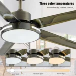 Modern Ceiling Fan with light smart remote control 52 inches large home fan Lamps for room living room kitchen balcony - Image 2
