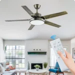 Modern Ceiling Fan with light smart remote control 52 inches large home fan Lamps for room living room kitchen balcony