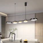 Pendant Lights Hanging Lamp Modern Table LED Long Linear Chandelier Kitchen Island Lighting For Dining Living Room Office Light - Image 4