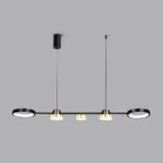 Pendant Lights Hanging Lamp Modern Table LED Long Linear Chandelier Kitchen Island Lighting For Dining Living Room Office Light - Image 3